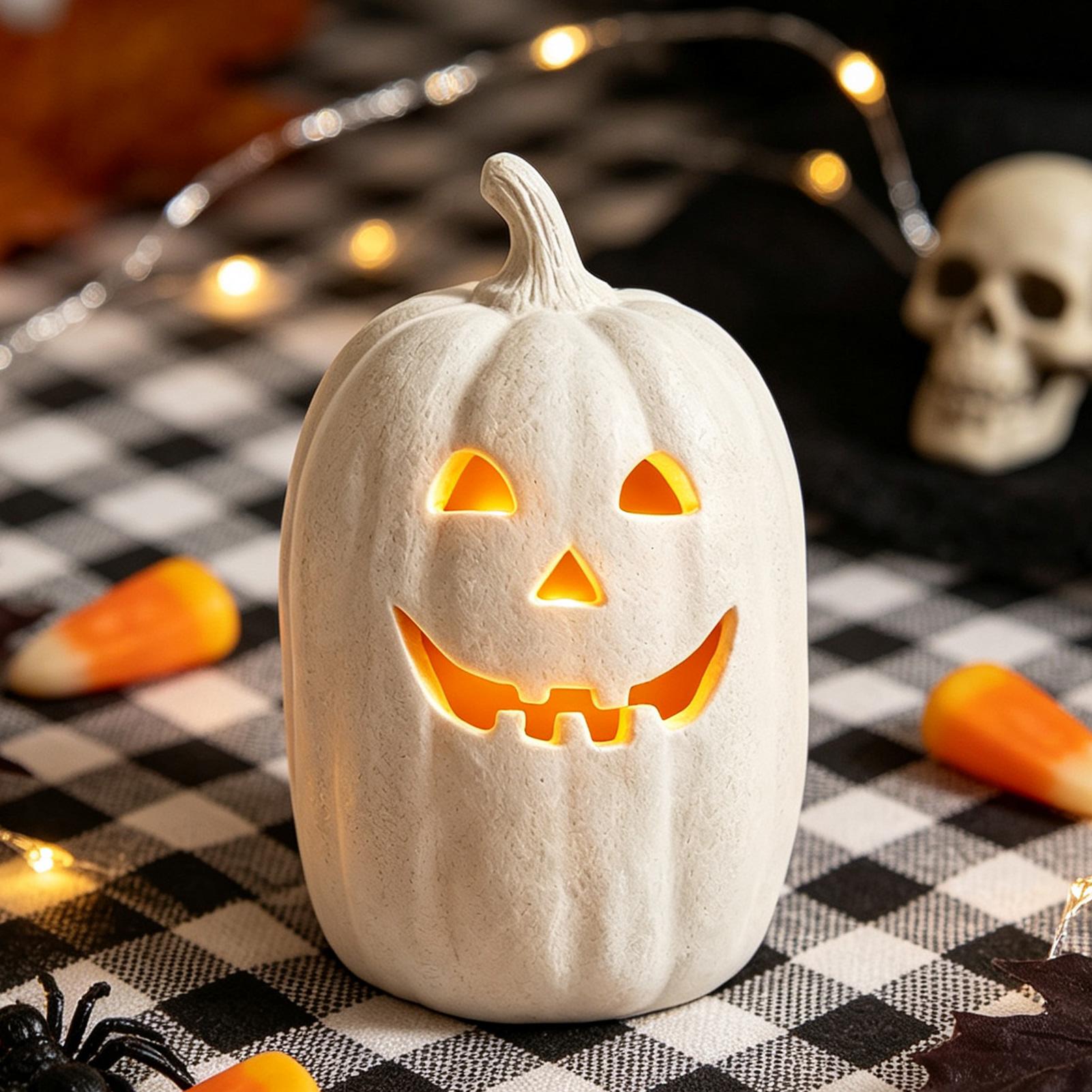 Resin Crafts - Decorazioni Artigianali di Halloween, Zucca in