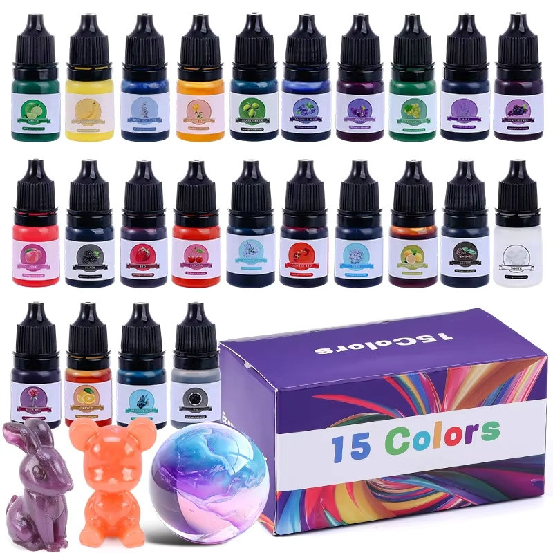 Epoxy Uv Resin Kit - Pigmento colorato in resina epossidica 24