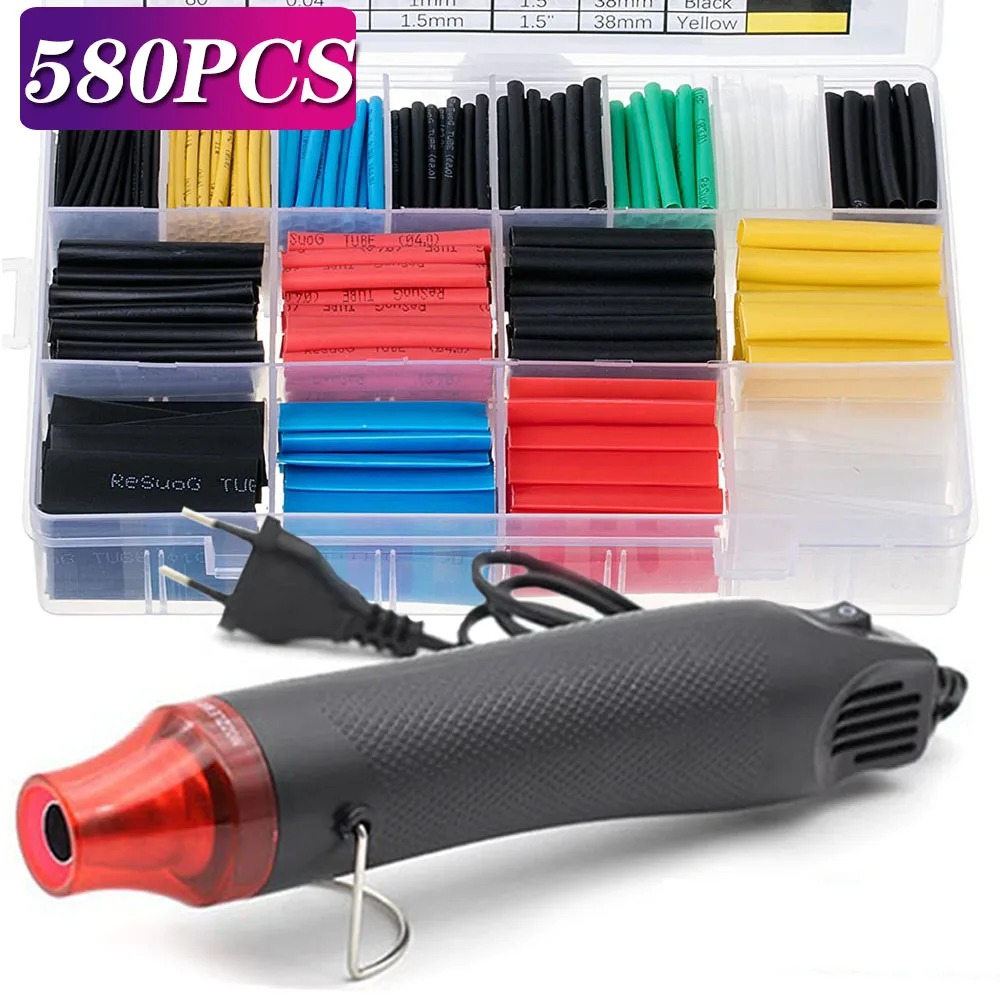 Heat Gun Small - Kit Tubi Termorestringenti 580/530/127 Pezzi, Rapporto