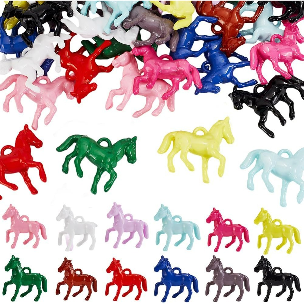 Resin Crafts - 48 pezzi pendenti in acrilico opaco