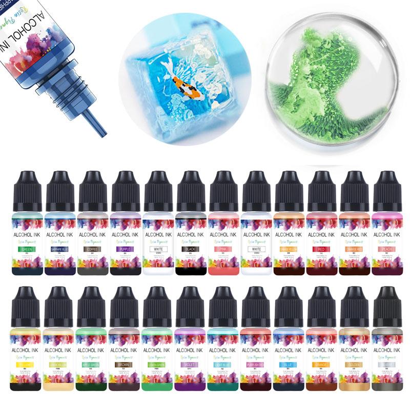 Resin Dye Alcohol - 10ml Inchiostro artistico Alcol Resina Pigmento