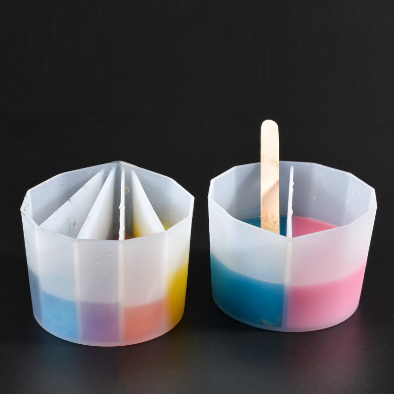 Mixing Cup Silicone - Bicchieri divisi per versare la vernice,