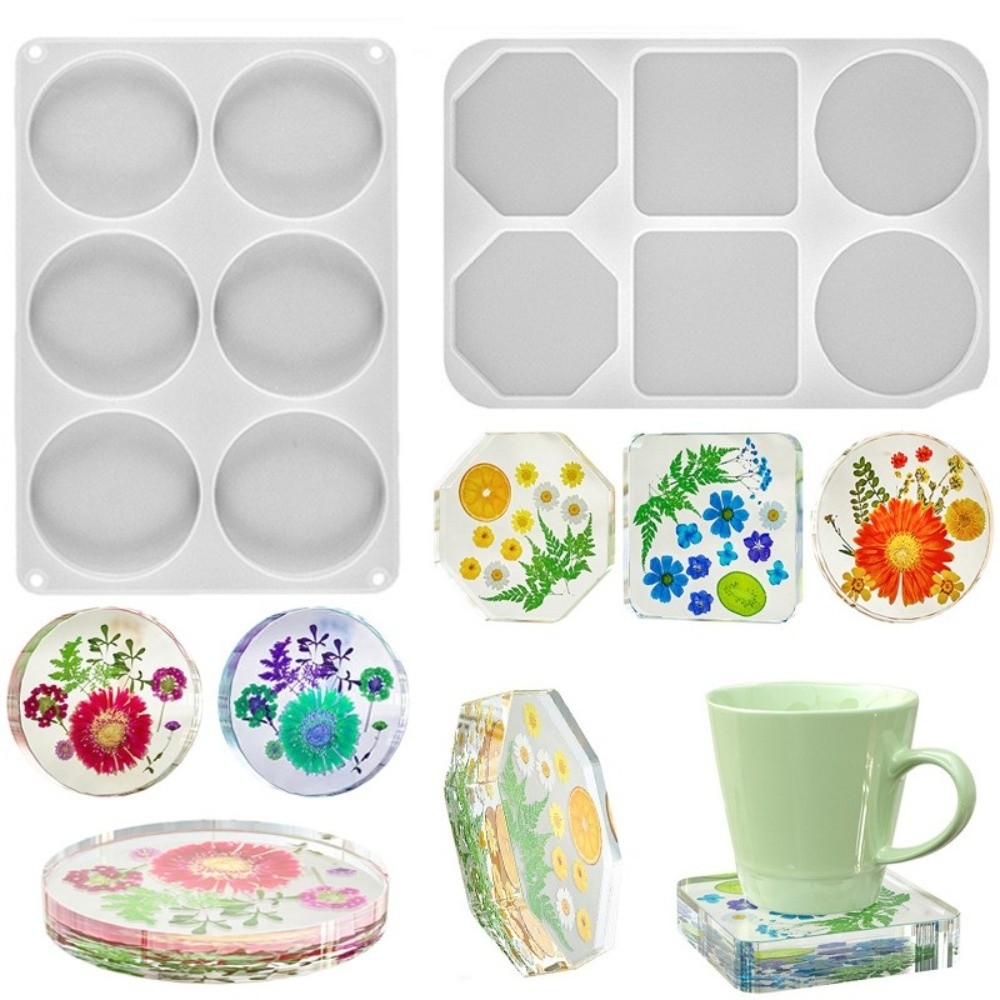 Coaster Mold Round - Stampo in Silicone Creativo per Sottobicchieri,