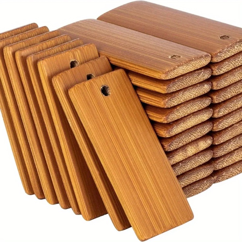 100 Pezzi di Etichette in Legn - Wood Ring Blank recensione e prezzo