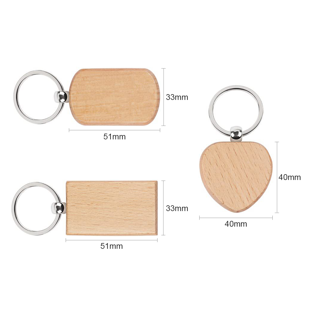 20 Pezzi di Portachiavi in Leg - Wood Ring Blank recensione e prezzo