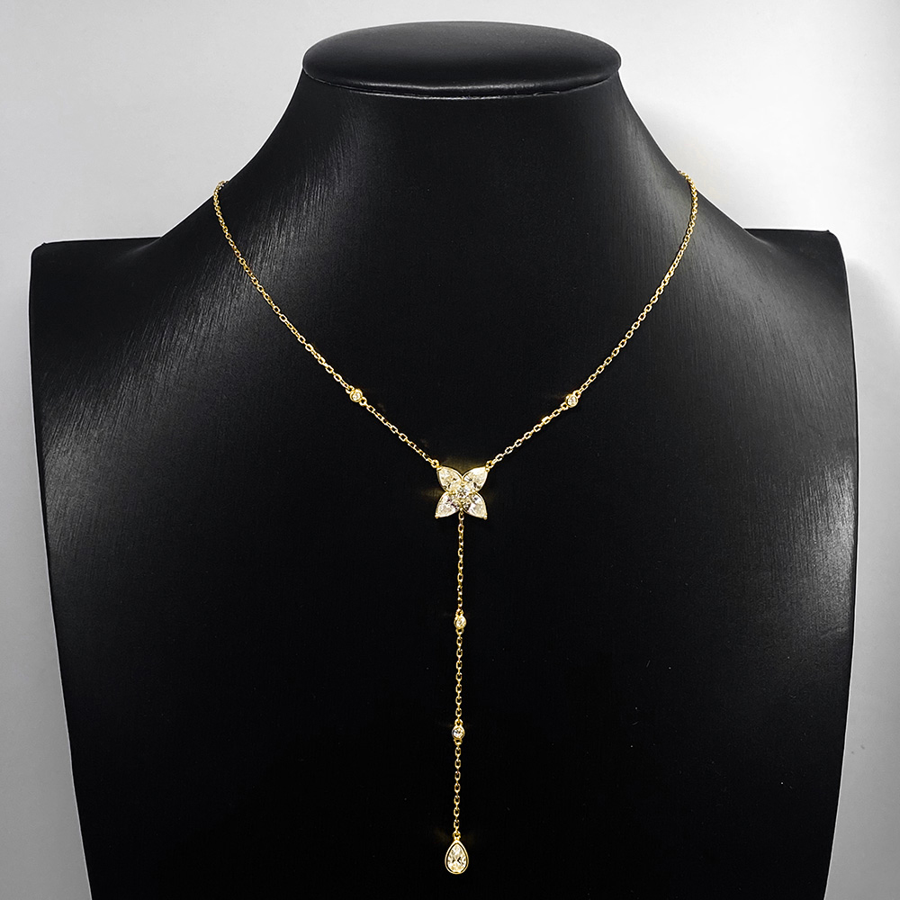 Collana Pendente Lariat con Mo - Bezels Set Pendant recensione e prezzo
