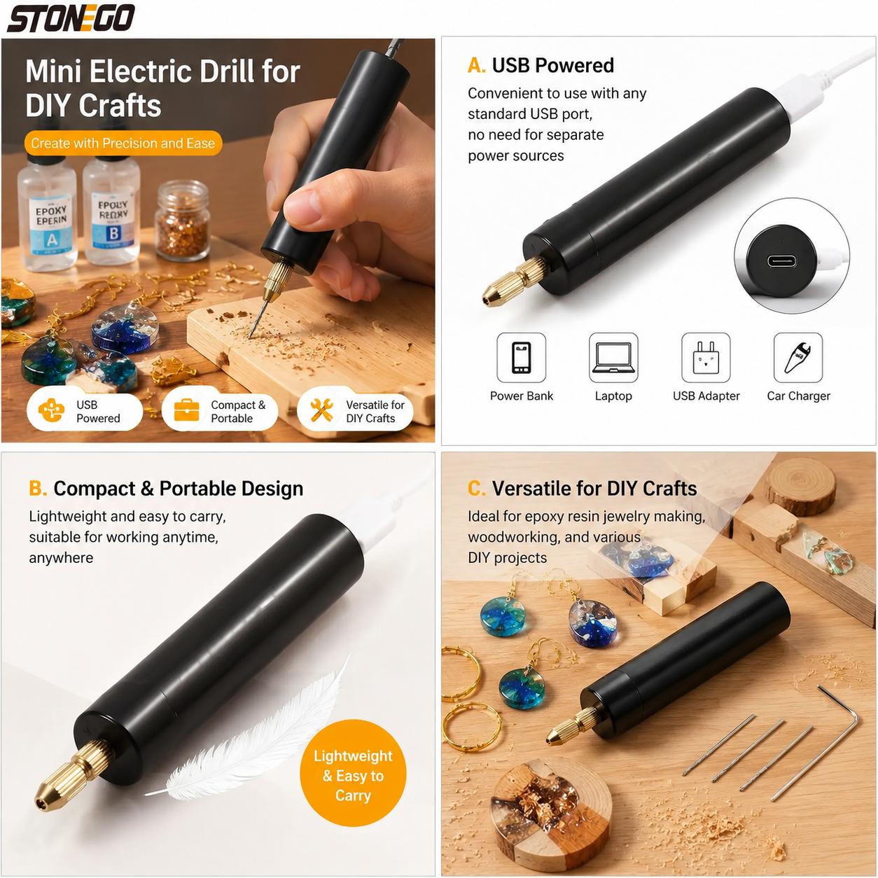 Mini Trapano Elettrico Portati - Resin Jewelry Kit recensione e prezzo