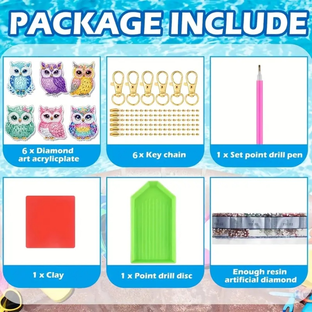 Portachiavi con diamanti fai d - Resin Craft Ideas recensione e prezzo