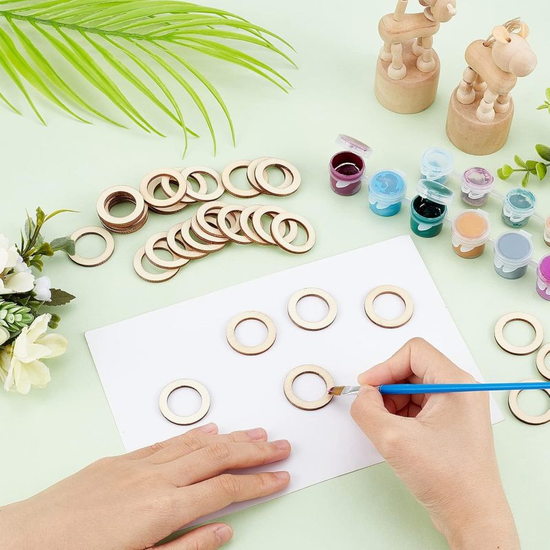 100 Pcs 30mm anelli in legno n - Wood Ring Blank recensione e prezzo